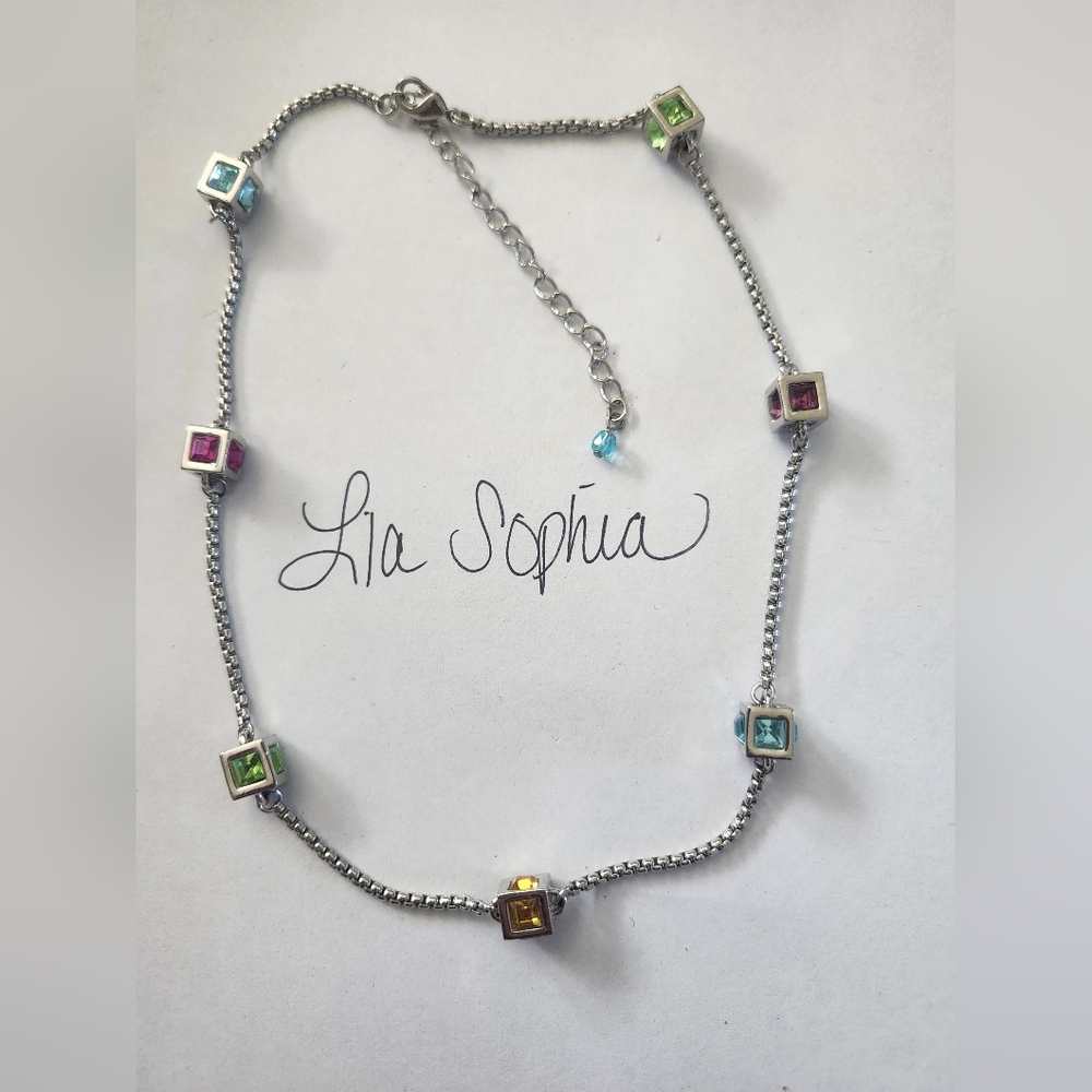 LIA SOPHIA Silver Colorful Necklace